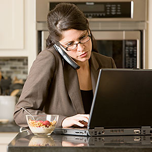 woman on phone